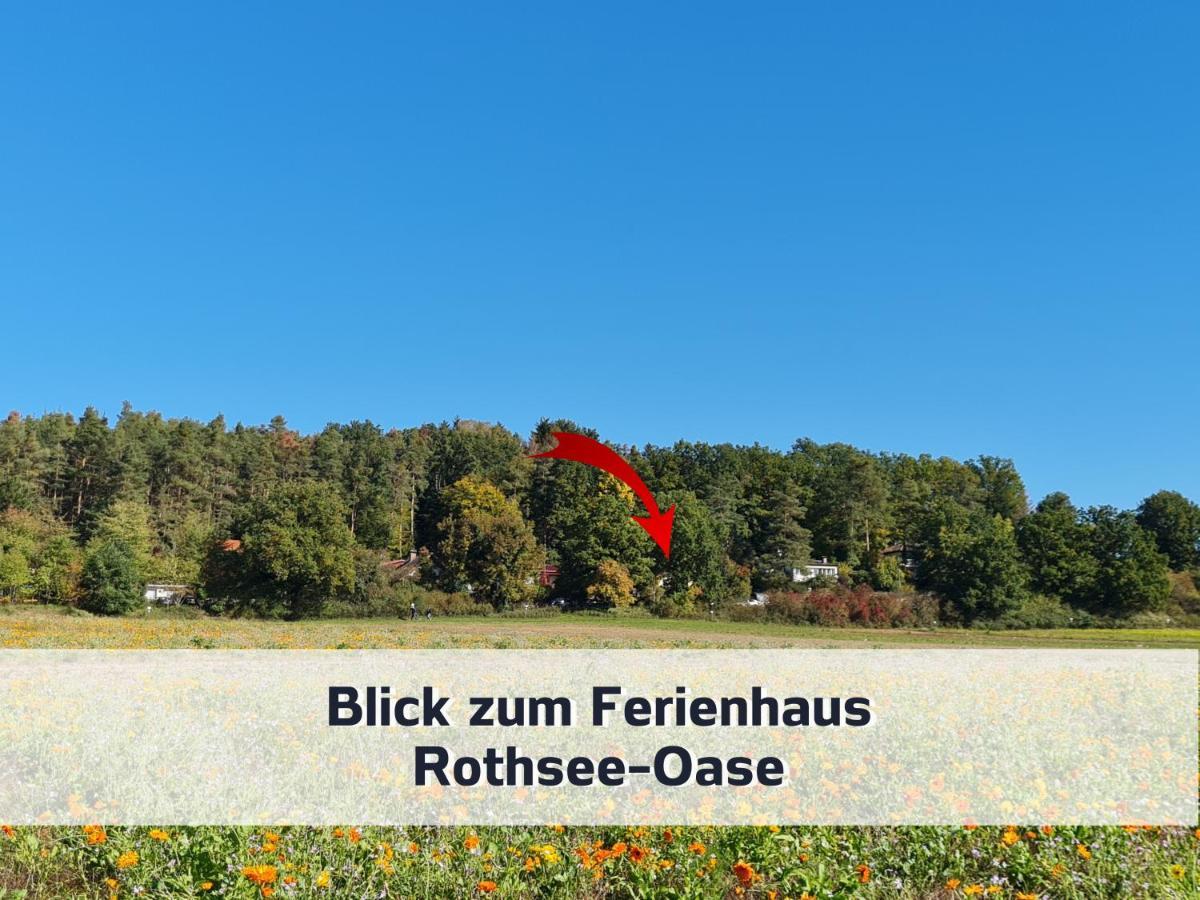 Ferienhaus Rothsee-Oase Ideale Ausgangslage Mit Tollem Ausblick, Sauna Und Privatem Garten Roth  Zewnętrze zdjęcie