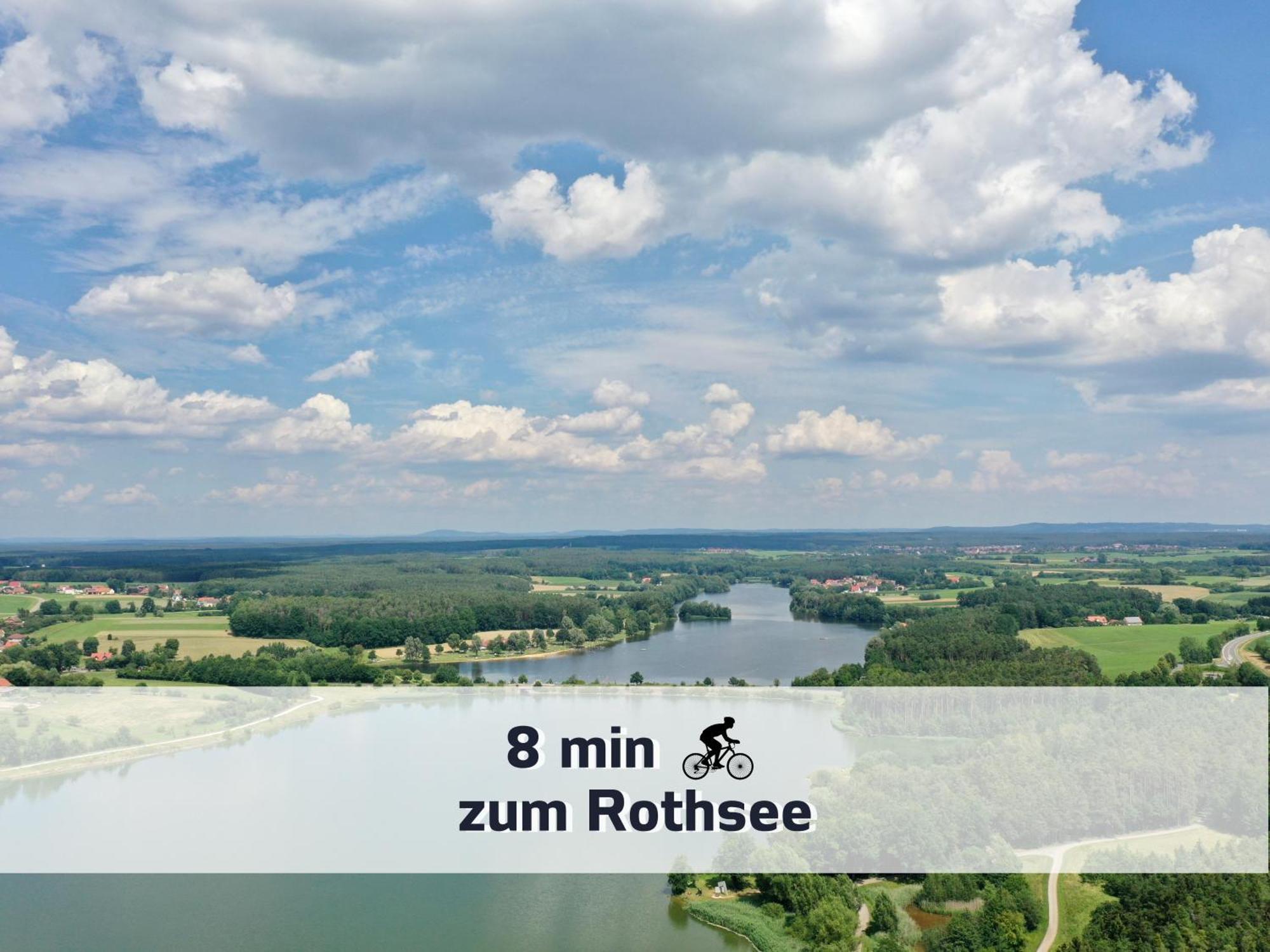 Ferienhaus Rothsee-Oase Ideale Ausgangslage Mit Tollem Ausblick, Sauna Und Privatem Garten Roth  Zewnętrze zdjęcie